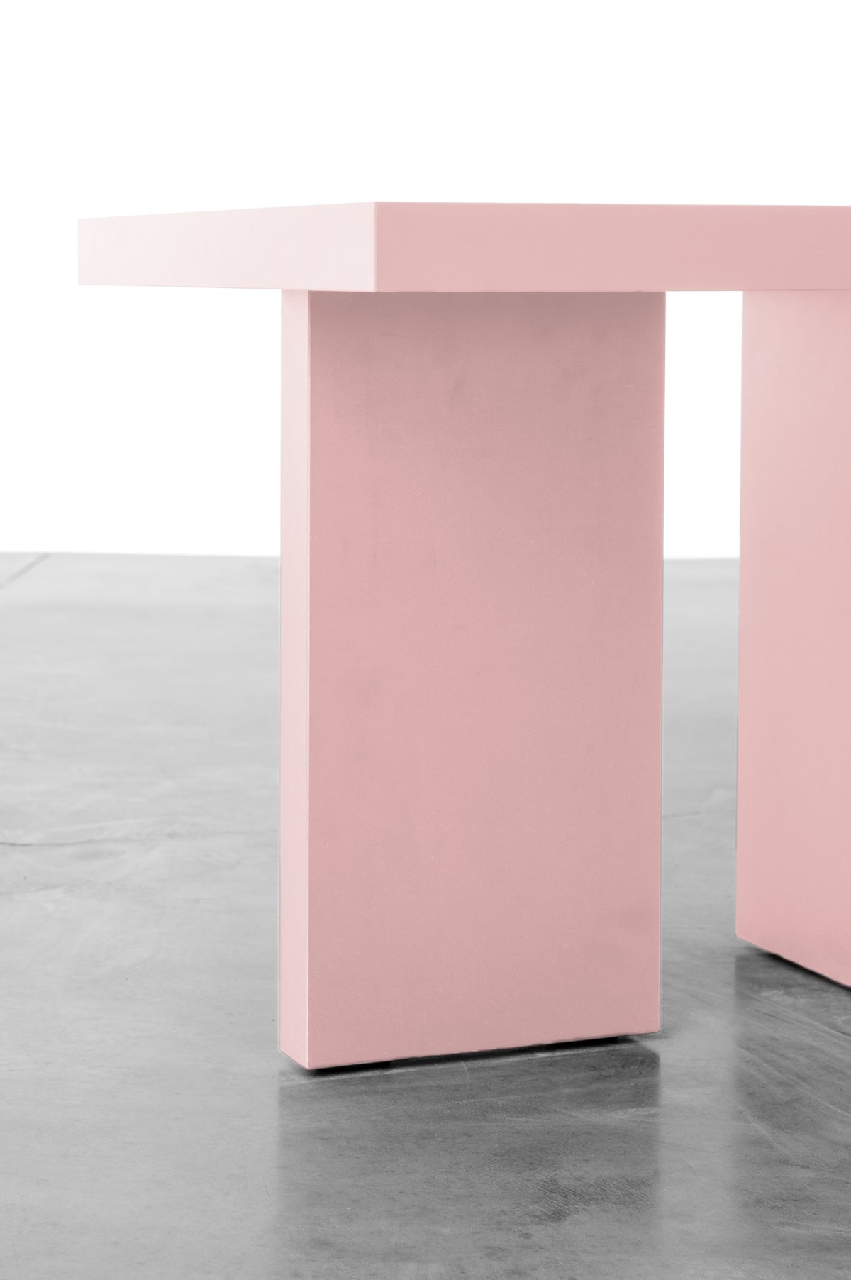 Blush wooden side table by Bobbie Bahama