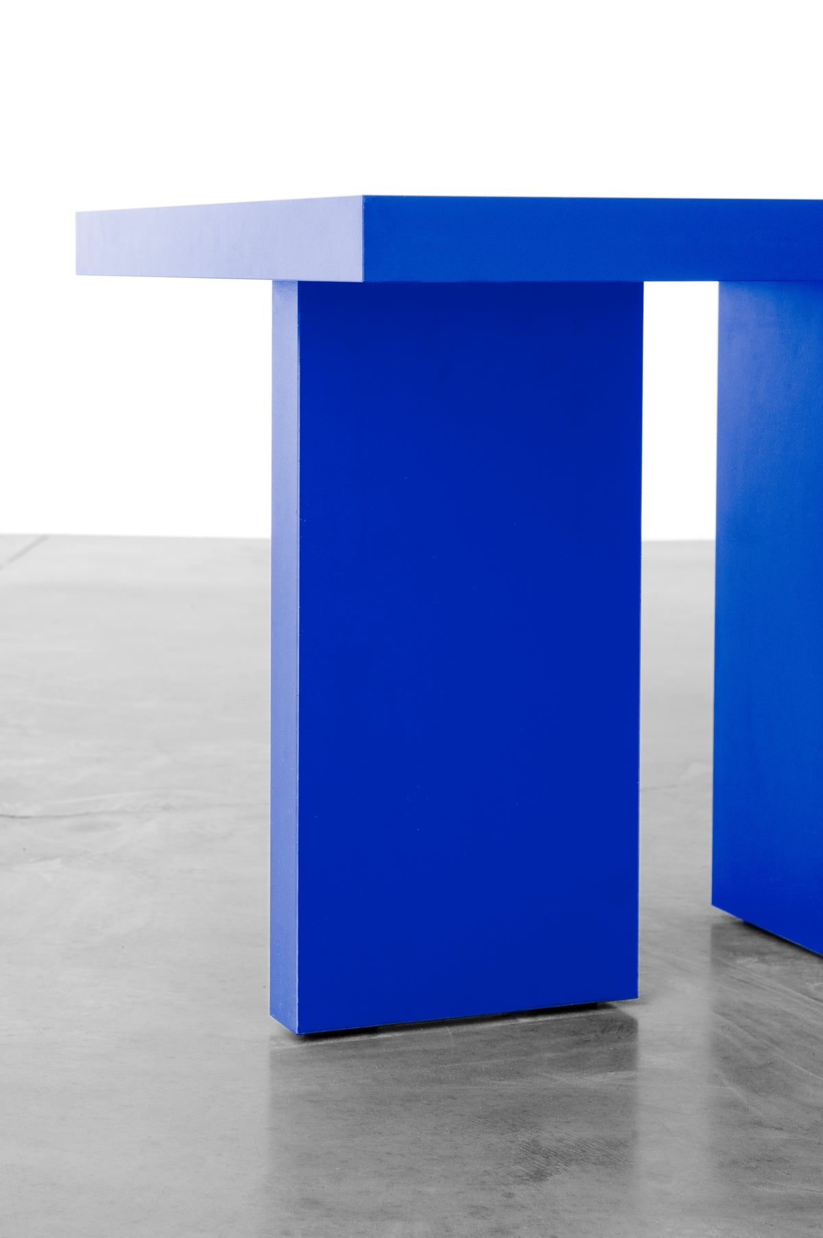 Cobalt blue wooden side table by Bobbie Bahama