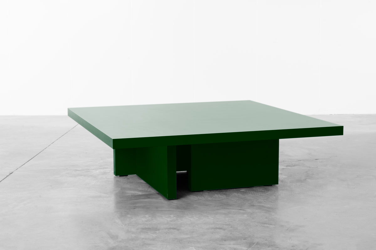 Moss wooden coffee table by Bobbie Bahama