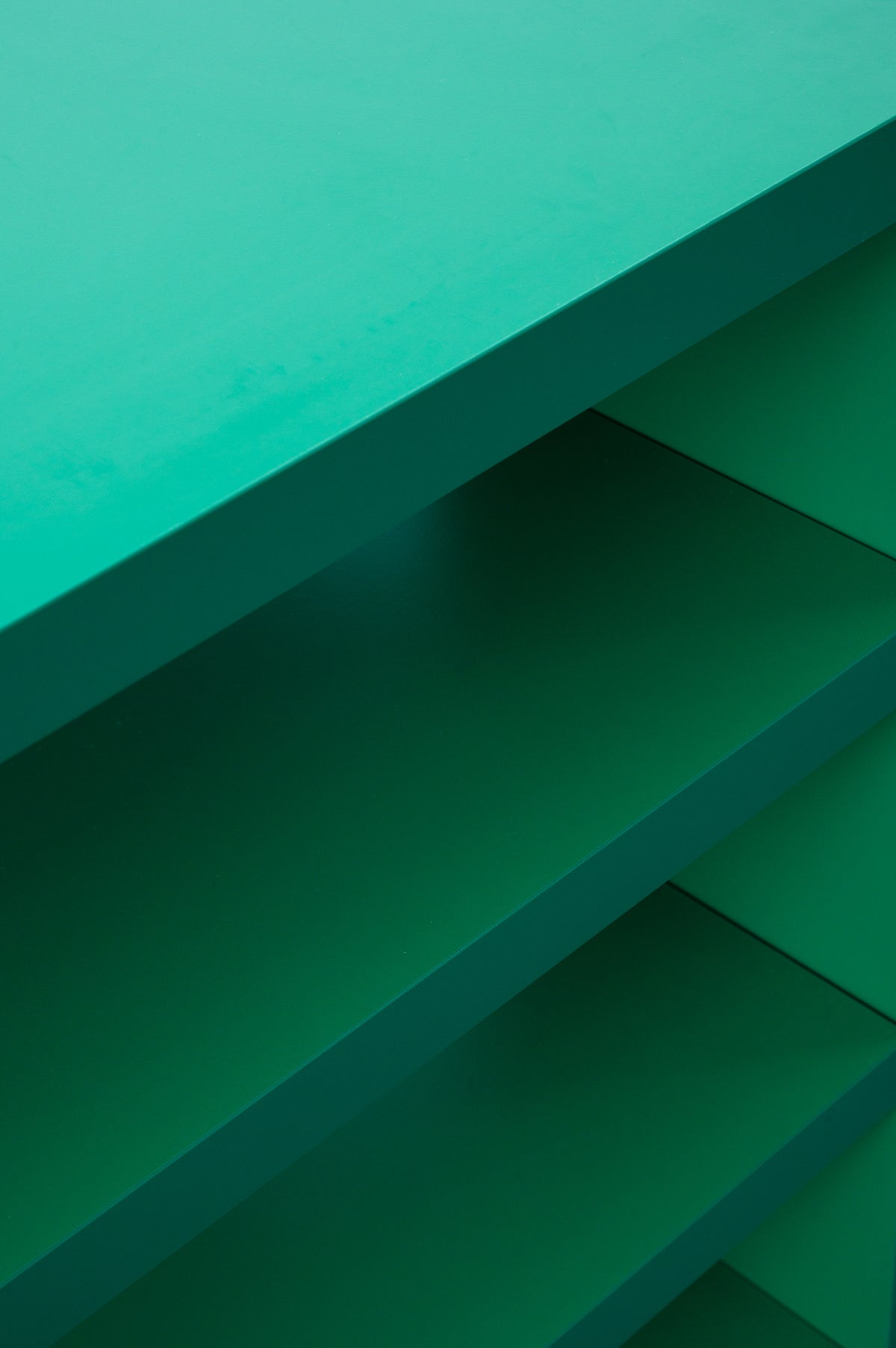Detail of bright green desk by Bobbie Bahama